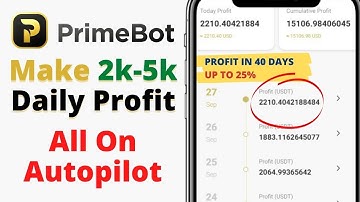 How Much Can You Make With PrimeBot Daily - Make 2k to 5k Daily with this Bot