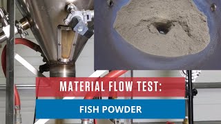 FISH MEAL POWDER | AirSweep Material Flow Test | Bin Aeration System