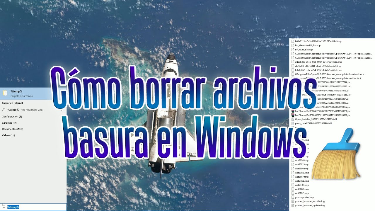 Eliminar archivos temporales windows 10