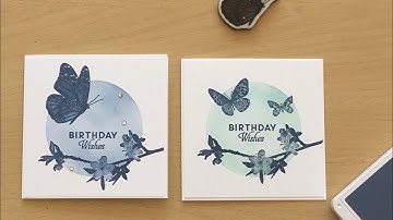 Stampin Up! Easy Masking One Layer Card