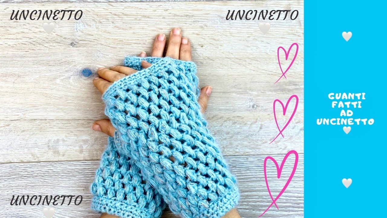 Guanti Donna All'uncinetto Fatti A Mano Senza Dita - Colore Giallo Miele