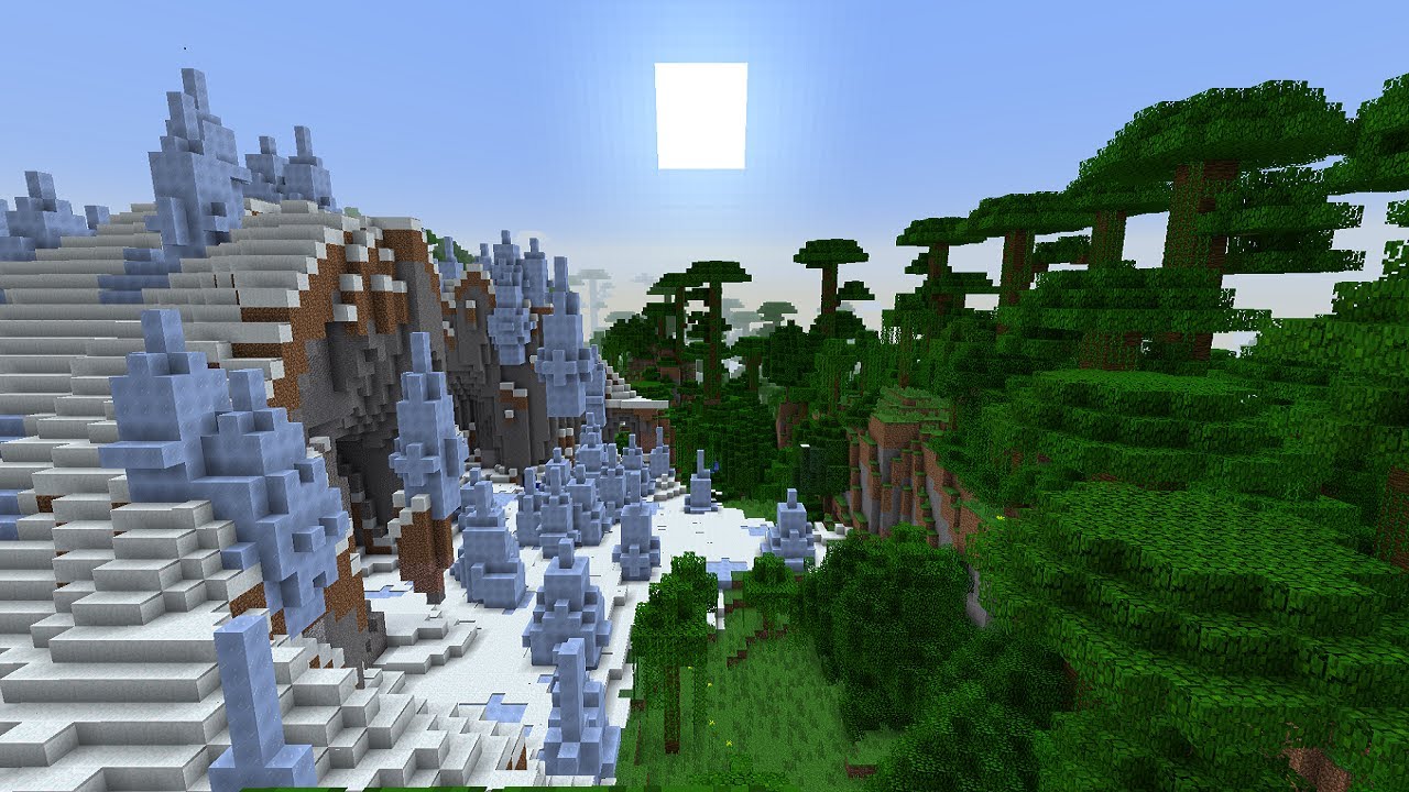 awedy, minecraft, Video Game (Industry), ice spikes, mesa, bryce, jungle te...