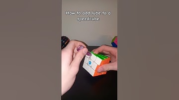 How to add lube to a Speedcube #cubing #lube #shorts #viral
