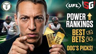 UFL Week 9 Power Rankings + Best Bets | Doc's Best Picks!