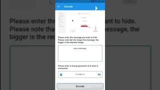 Steganography in Flutter App screenshot 1