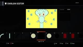 Bo3:How to make squidward emblem