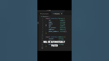 Paste JSON as Code 🤯 #vscode #coding #programming