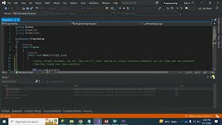 C# break vs continue | What is the difference between “continue” and “break” statements in C#