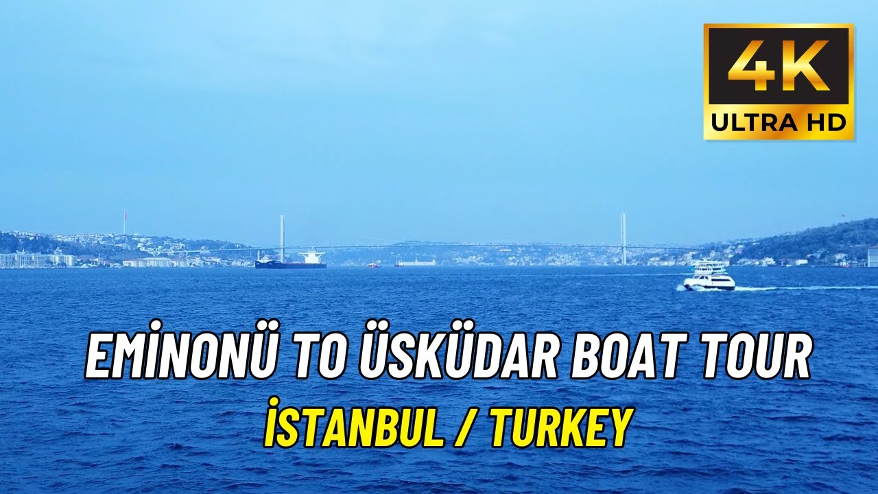 Eminönü to Üsküdar Ferry Ride | 4K Istanbul Bosphorus Views 🌊✨