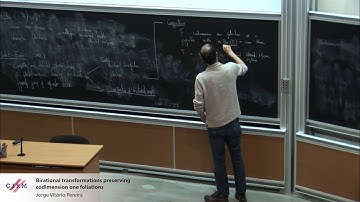 Jorge Vitório Pereira: Birational transformations preserving codimension one foliations​