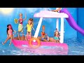Barbie Doll Family Packs for Beach Vacation Boat Trip