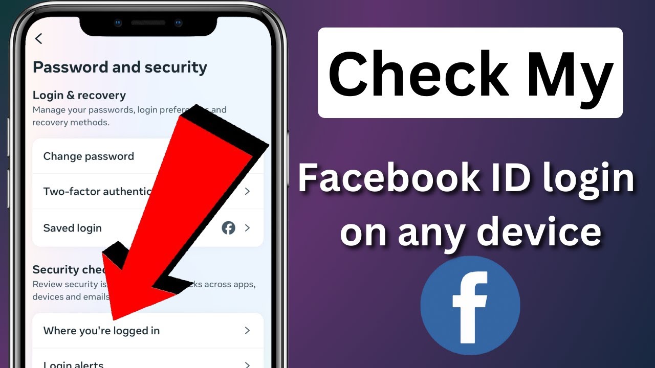 How To Check My Facebook Login Device / Who Use My Facebook Account ...