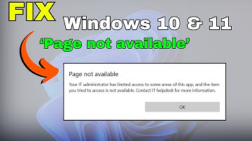 "Page not Available your IT Administrator has limited access" Windows 11/10 (NEW FIX) 2024