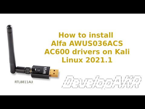 How to install Alfa AWUS036ACS RTL8811AU drivers on Kali Linux 2021 1