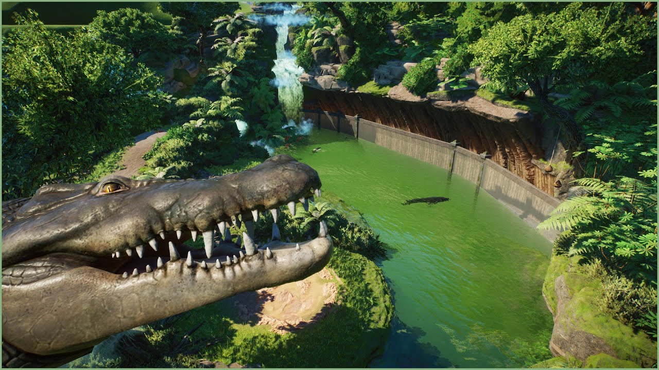 🐊Tropical saltwater crocodile habitat | Conuco Zoo | Planet Zoo | speedbuild🥑