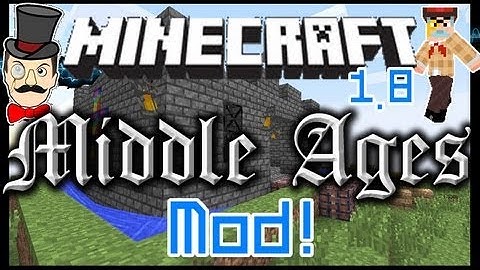 Minecraft Mods - MIDDLE AGES Mod Stained Glass ! Medieval Knights Tents Lanterns & More !
