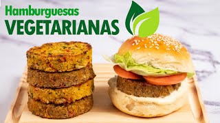 HAMBURGUESAS VEGETARIANAS (hamburguesas de lentejas y garbanzos) | Sin huevo y sin harina