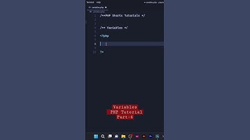 PHP Tutorial: Variables - Part 4 #shorts
