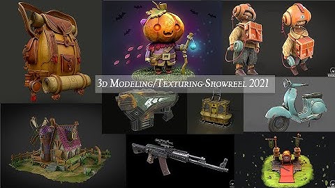 3d Modeling/Texturing Showreel 2021