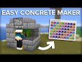 Minecraft Easiest Concrete Maker - 10,000 Concrete Per Hour!