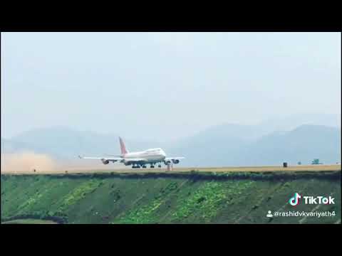 Air India Boeing 747-400 take off from Calicut international airport