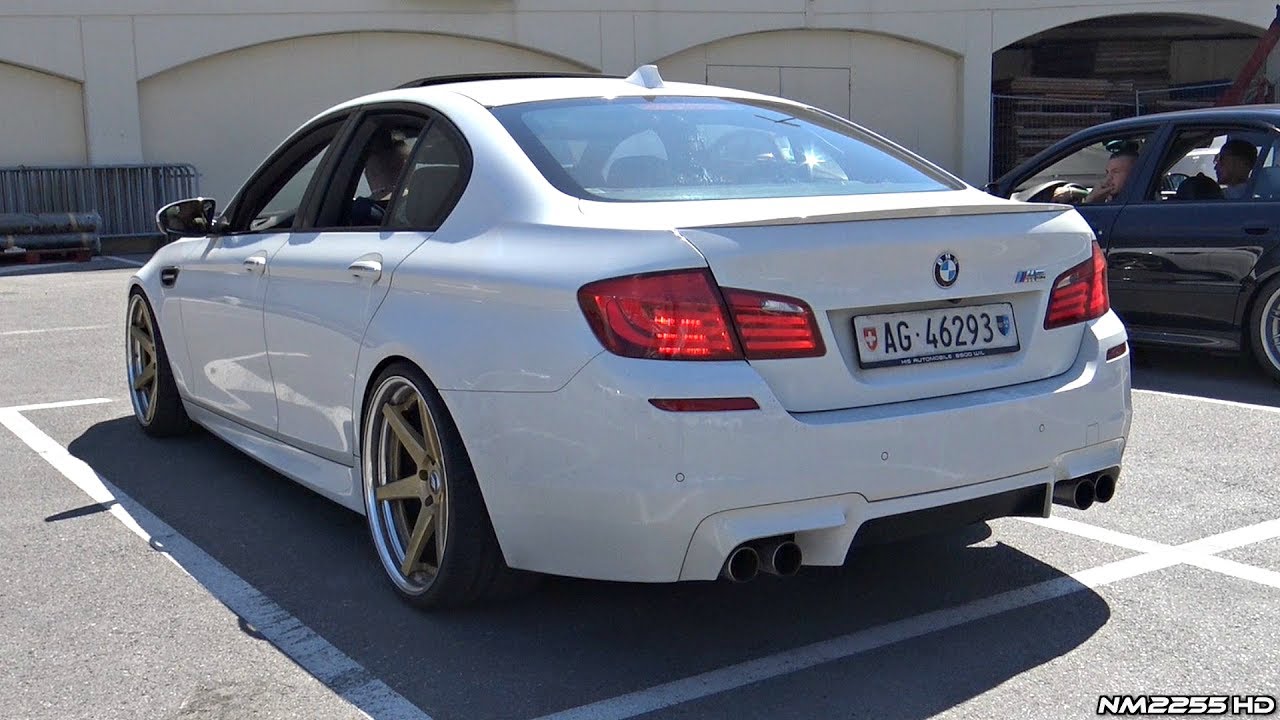 Modified Bmw M5 F10 With Straight Pipes Amazing Twin Turbo V8 Sounds Youtube