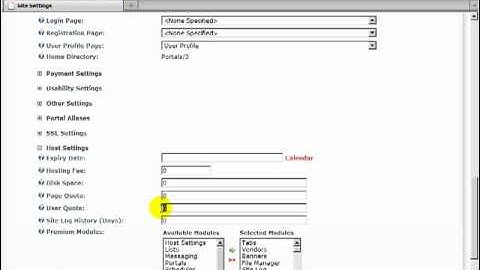 DotNetNuke Tutorial - How to enforce limits on Portals - Part 1/2 - Video #166