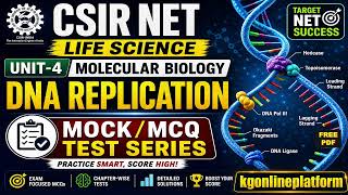 BEST TEST SERIES /MOCK TEST FOR CSIR NET LIFE SCIENCE || UNIT-4 MOLECULAR BIOLOGY MOCK TEST SERIES