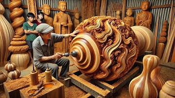 The Woodworking Magic of Woodturning - Turning a Giant Redwood Tree Into a Work of Art