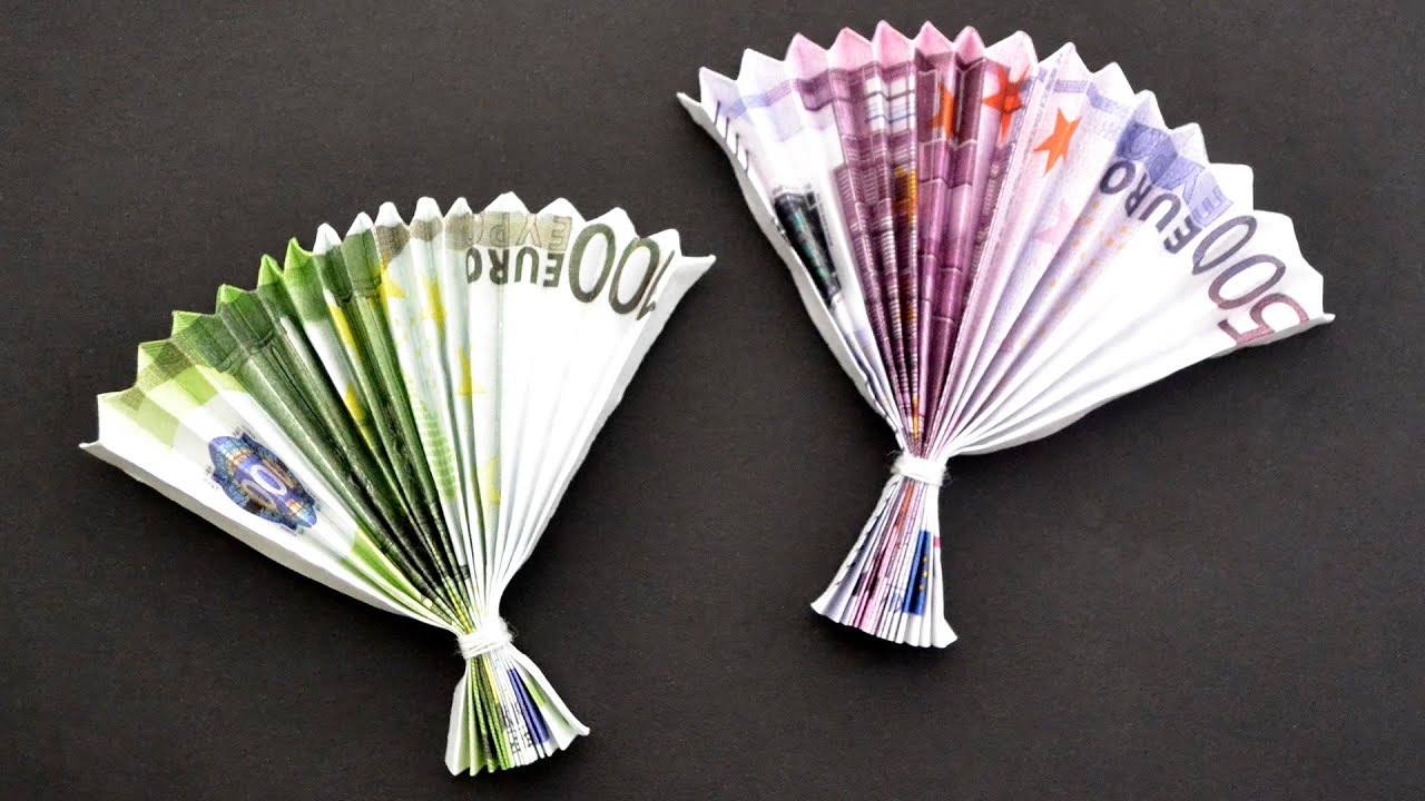 Download Interessant Origami BLATT Euro Geldschein GELD FALTEN | Money Origami LEAF | Tutorial by Color ...