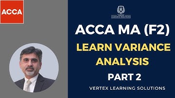 ACCA MA (F2) | Best Way to Learn Variance Analysis Part 2 #accaf2 #acca #f2 #accaexam #accaexamtips