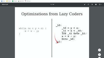 Lecture 20: Local Optimizations (COP-3402 Fall 2019)