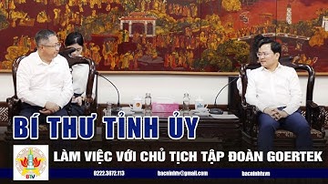 Bí thư Tỉnh ủy và làm việc với Chủ tịch tập đoàn Goertek