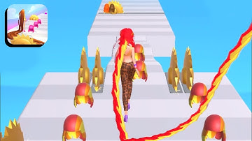 HYPER CASUAL GAMES 👩👧 Hair Challenge Gameplay Walkthrough Android, iOS All Levels 13 #Shorts