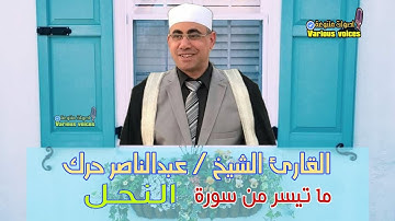 تلاوة روعه القارئ الشيخ عبد الناصر حرك ما تيسر من سورة النحل