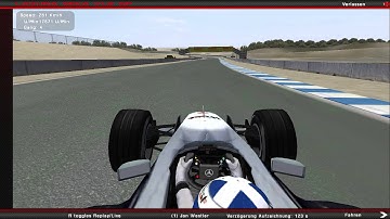 rFactor Formula 1 GP Team 1998 Mod - Hotlap in Laguna Seca