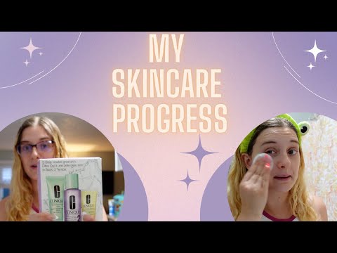 My skincare progress- how I changed my routine #skincare #skincareroutine