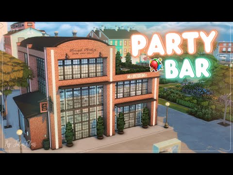 видео: Бар для вечеринок🎊🎇│Строительство│Party Bar│SpeedBuild│NO CC [The Sims 4]