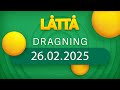 Paf Låttå dragningen 26 februari 2025