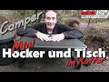 Tisch und Hocker für Minicamper - alles im Koffer  #minicamper #minicampervan