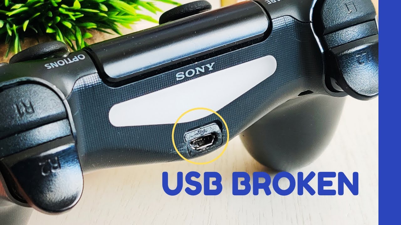 præambel ler Dovenskab PS4 Controller USB Charger Port Broken .. Easy way to fix it - YouTube