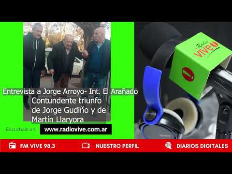 Entrevista a Jorge Arroyo contundente triunfo de Jorge Gudiño y de Martín Llaryora