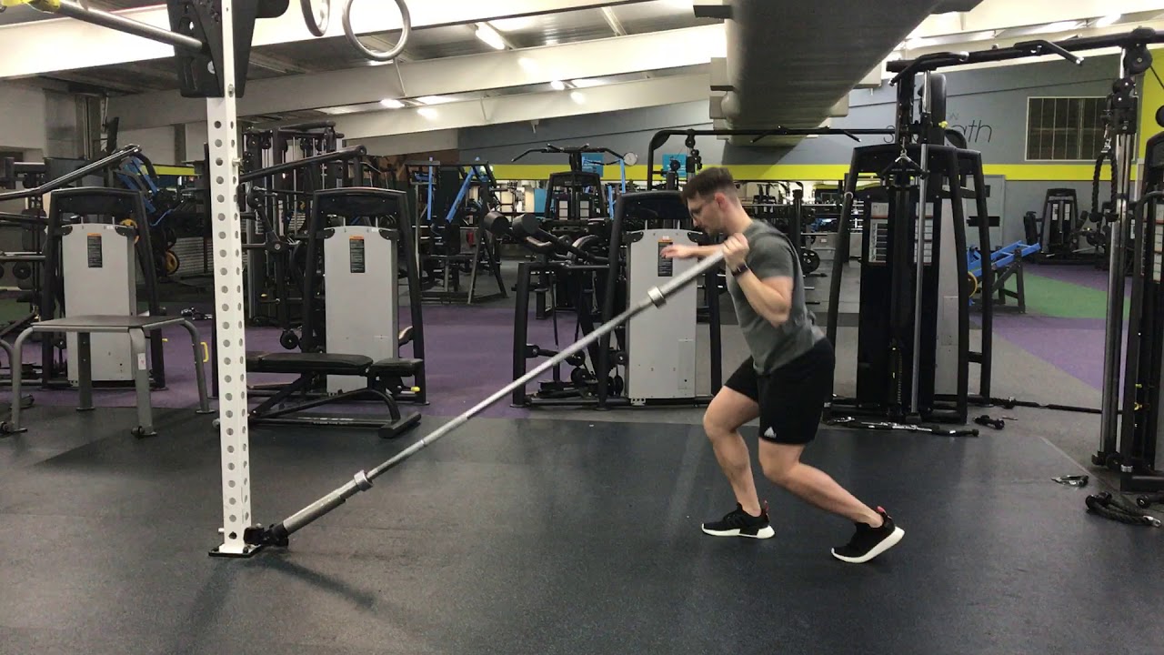 Landmine Jammer split stance YouTube