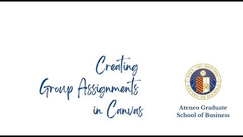 Creating Group Assignments in Canvas 2