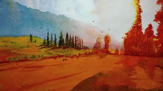 80 easy watercolor painting ideas for beginners||How do you start Watercolour painting?@BEGANAART