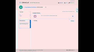 [EN] Oracle Cloud Demonstration: Patching Database Instance