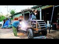 🚘 Complete assembly of homemade car from old spare parts part 10 making rain cover
