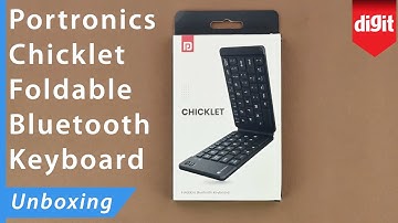 Portronics Chicklet Foldable Bluetooth Keyboard Unboxing