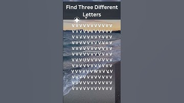 Find Three Different Letters| Decode The Puzzle – Brain Teasers, Logic Riddles & Math Challenges #iq