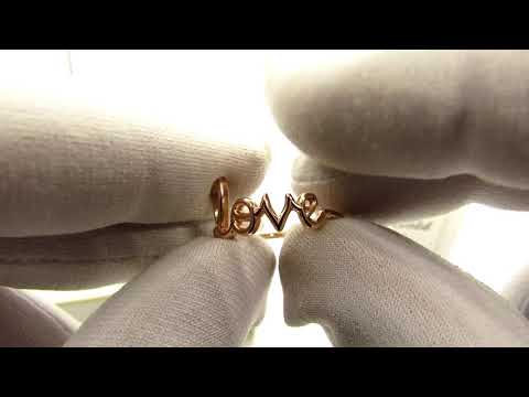 Женское кольцо от EliteGold LOVE размер 18 910205222, відео 1